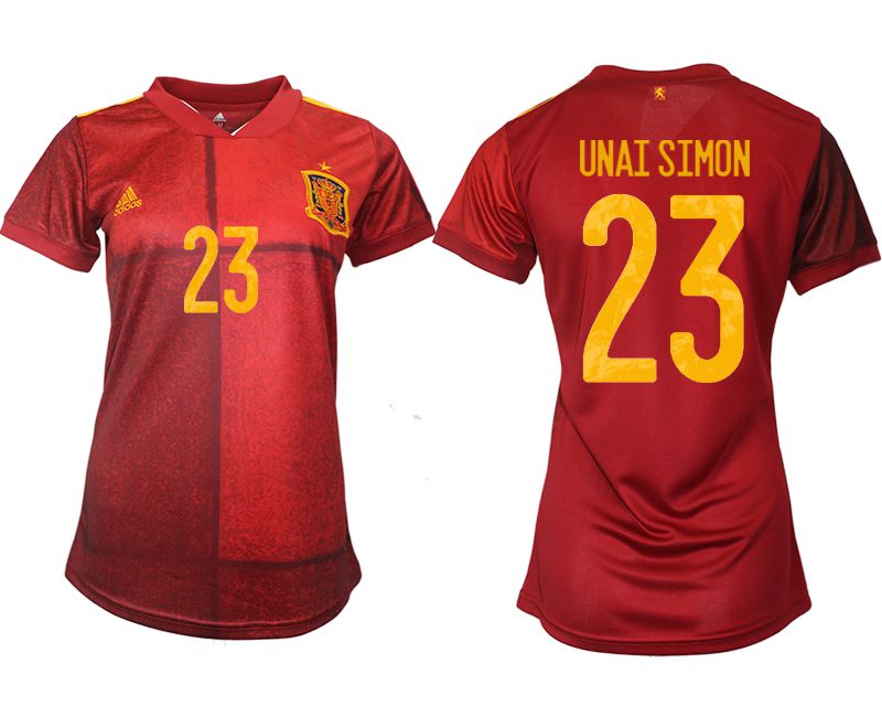 Cheap Women 2021-2022 Club Spain home aaa version red 23 Soccer Jerseys